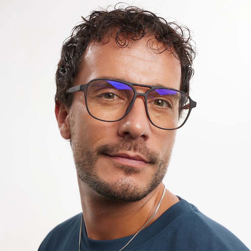 Barner Unisex Reading Glasses, Aviator Shape, Havana - +1.00 Power