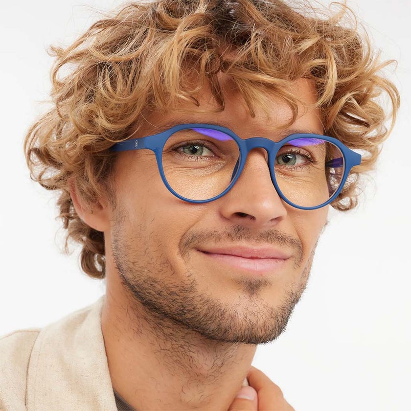 Barner Unisex Reading Glasses, Phantos Shape, Navy - +1.00 Power