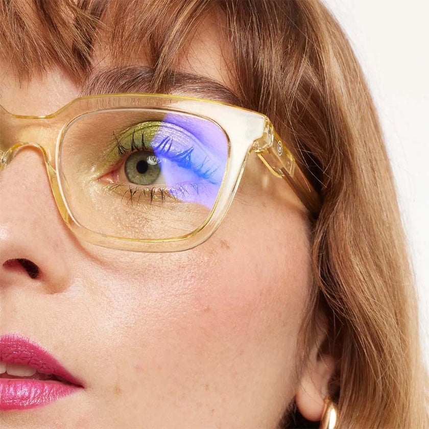 Barner Unisex Reading Glasses, Rectangle Shape, Gold - Plano Power