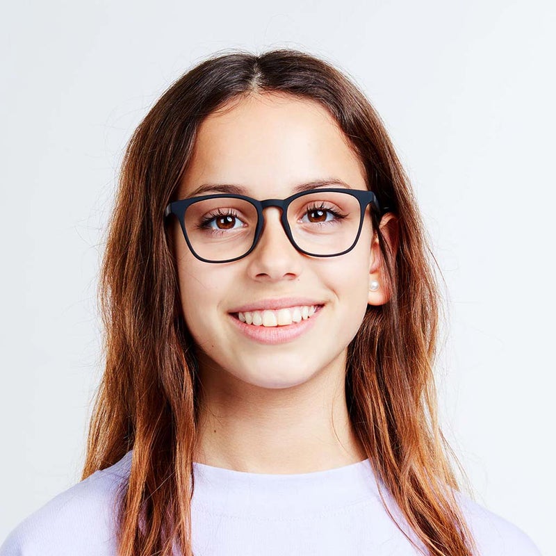 Barner Kids Reading Glasses Dalston Black Noir - Power Plano