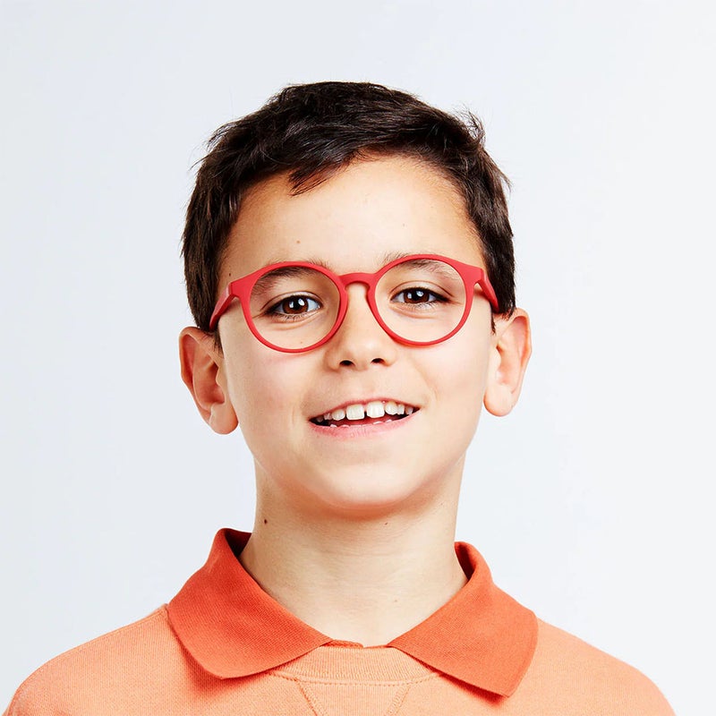 Barner Kids Reading Glasses Le Marais Ruby Red - Power Plano