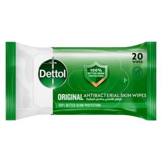 Dettol Anti-Bacterial Wipes, Pack of 20's