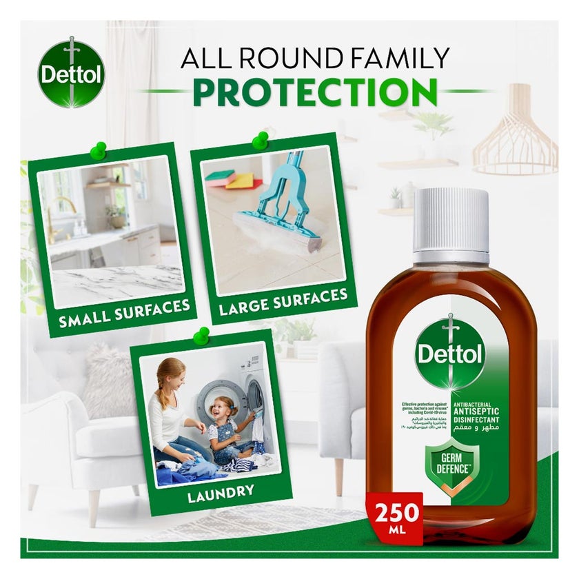 Dettol Antibacterial & Antiseptic Disinfectant Liquid 250ml