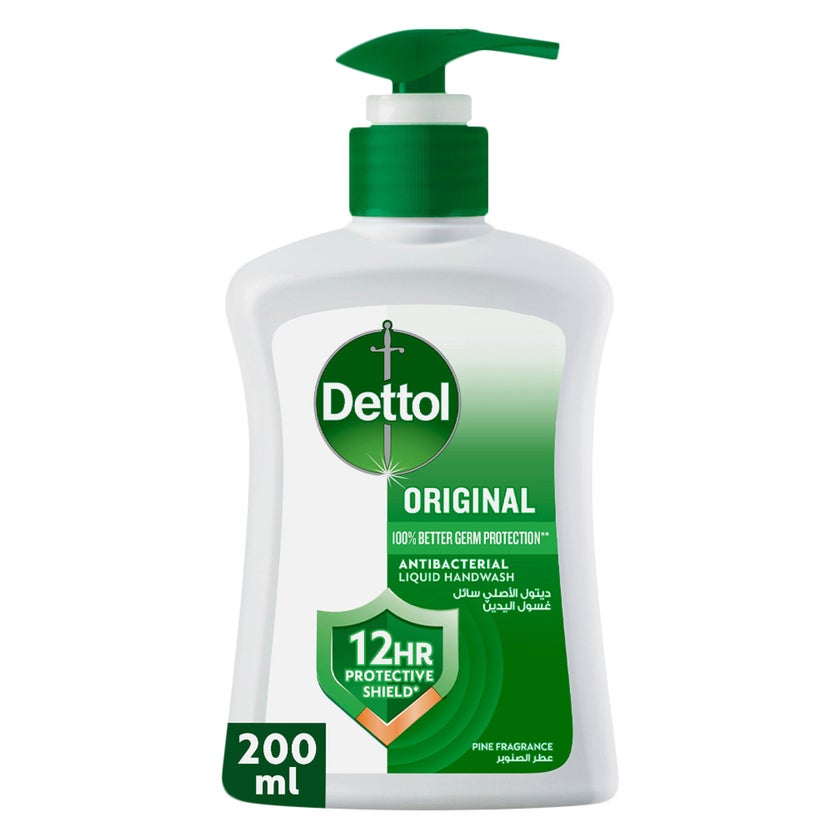 Dettol Original Antibacterial Liquid Handwash 200ml