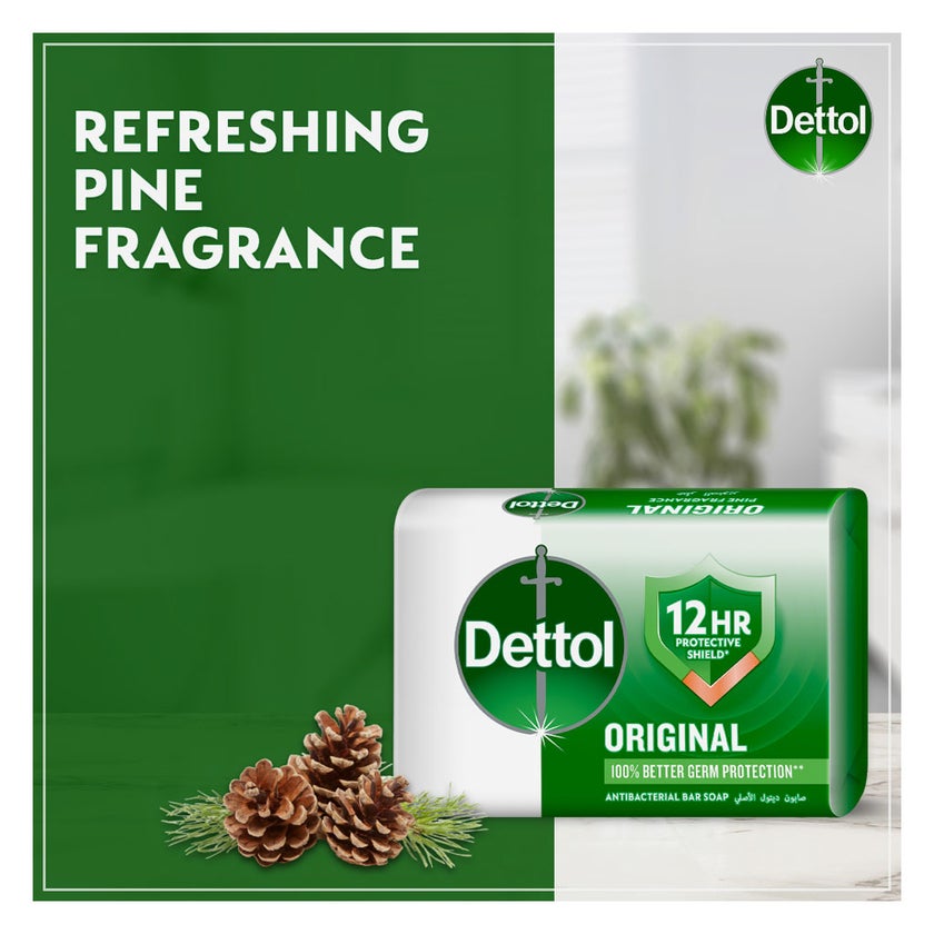 Dettol Original Antibacterial Bar Soap 165g