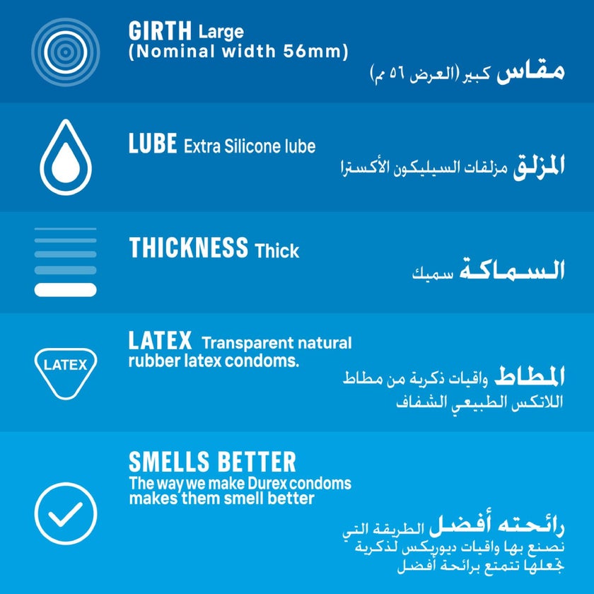 Durex Extra Safe Condoms, Pack of 12's