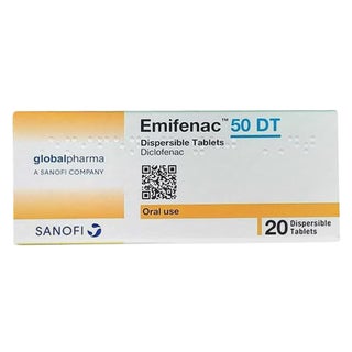 Emifenac 50mg Dispersible Tablets, Pack of 20's