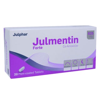 Julmentin Forte 625mg Tablets, Pack of 20's