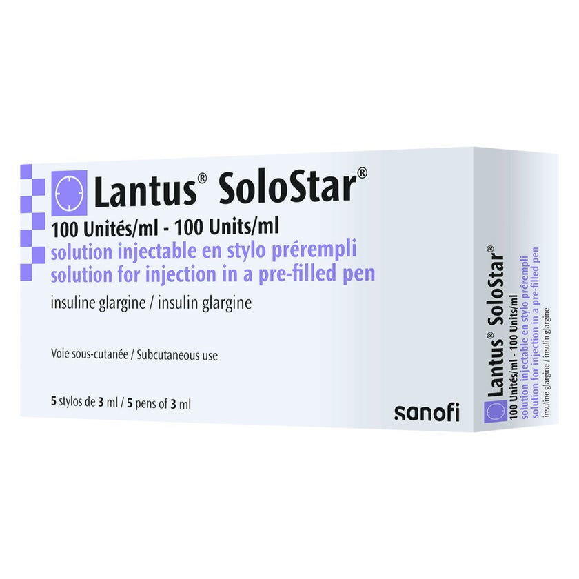 Lantus SoloStar Injection Pre-Filled Pen 3ml, Pack of 5's