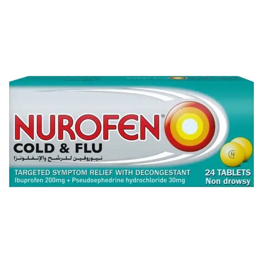 Nurofen Cold & Flu Tablets, Pack of 24's