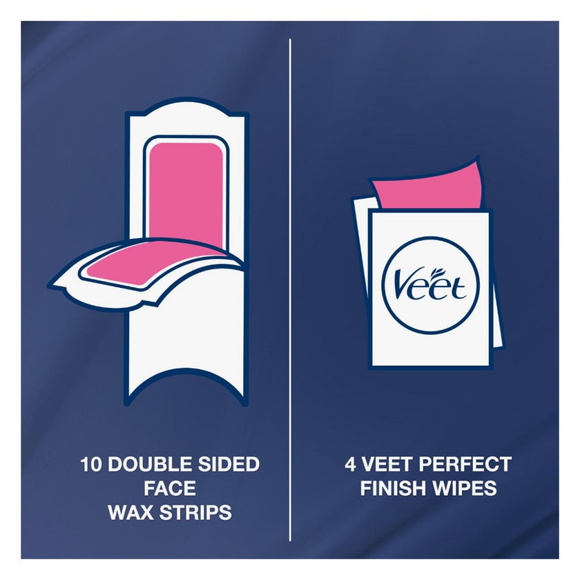 Veet Sensitive Skin Wax Strips, Pack of 20's