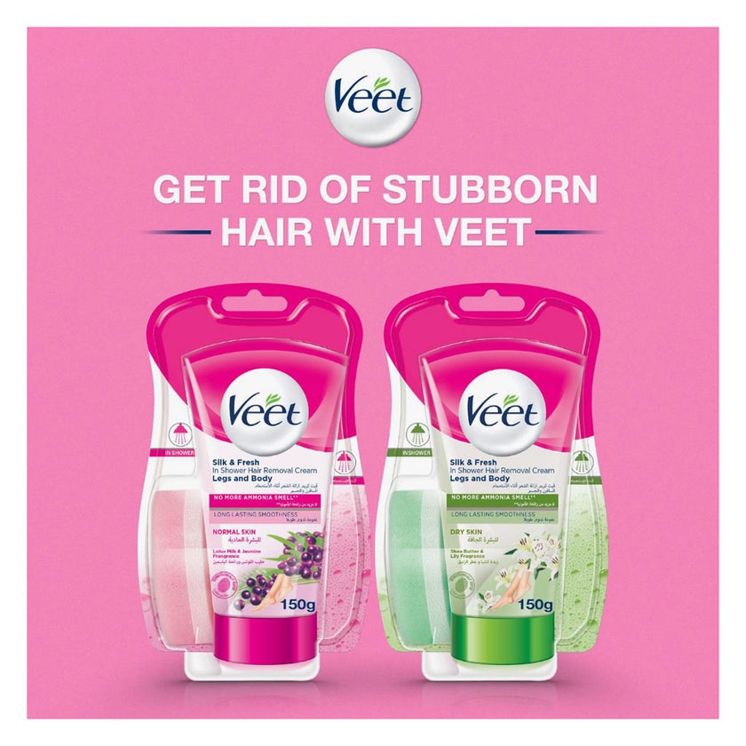 Veet In Shower Hair Removal Cream For Dry Skin 150g