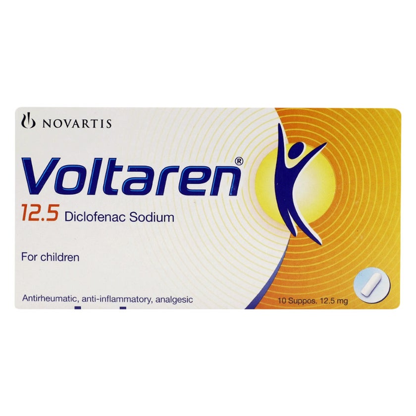 Voltaren 12.5mg Suppositories, Pack of 10's