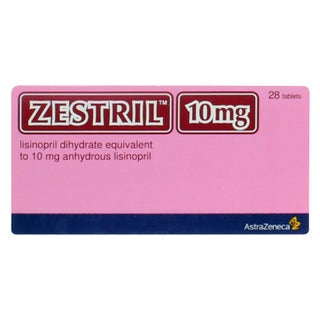 Zestril 10mg Tablets, Pack of 28's