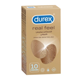 Durex Real Feel Natural Feeling Condoms, Pack of 10's