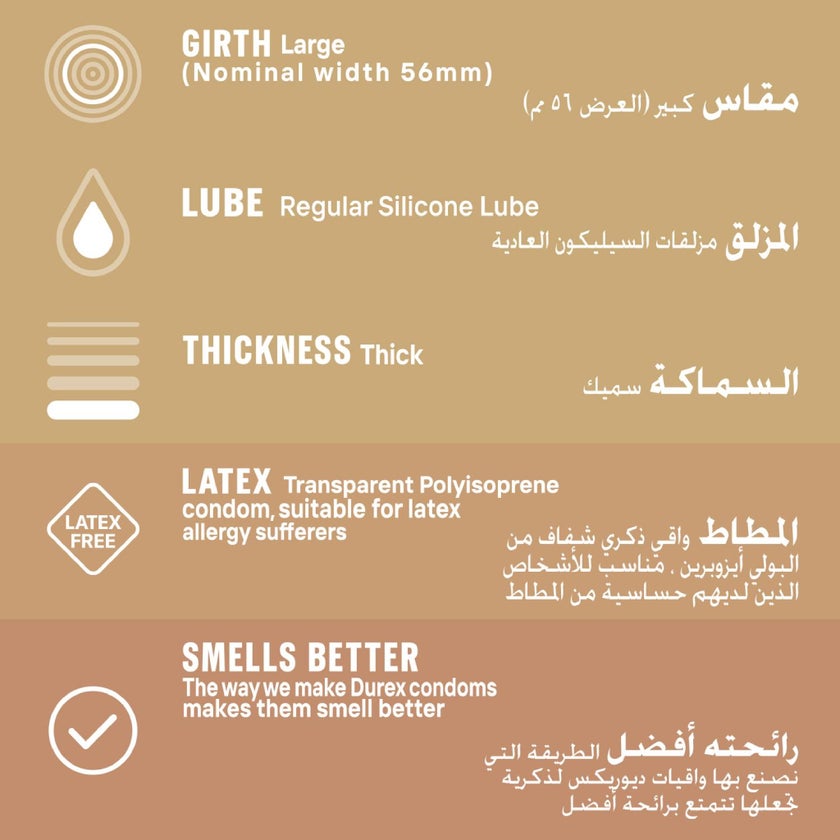 Durex Real Feel Natural Feeling Condoms, Pack of 10's