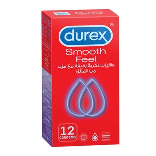 Durex Feel Smooth Condoms, Pack of 12's