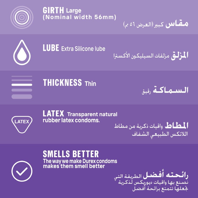 Durex Feel Smooth Condoms, Pack of 12's