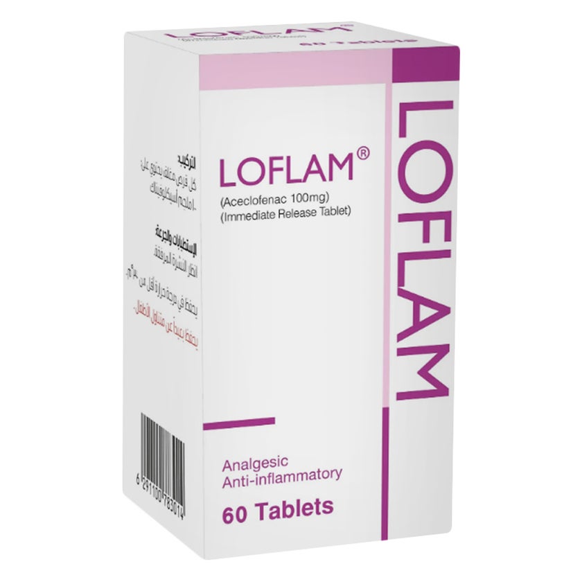 Loflam 100mg Tablets, Pack of 60's
