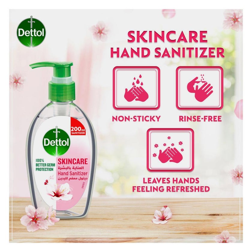 Dettol Skincare Antibacterial Hand Sanitizer 200ml