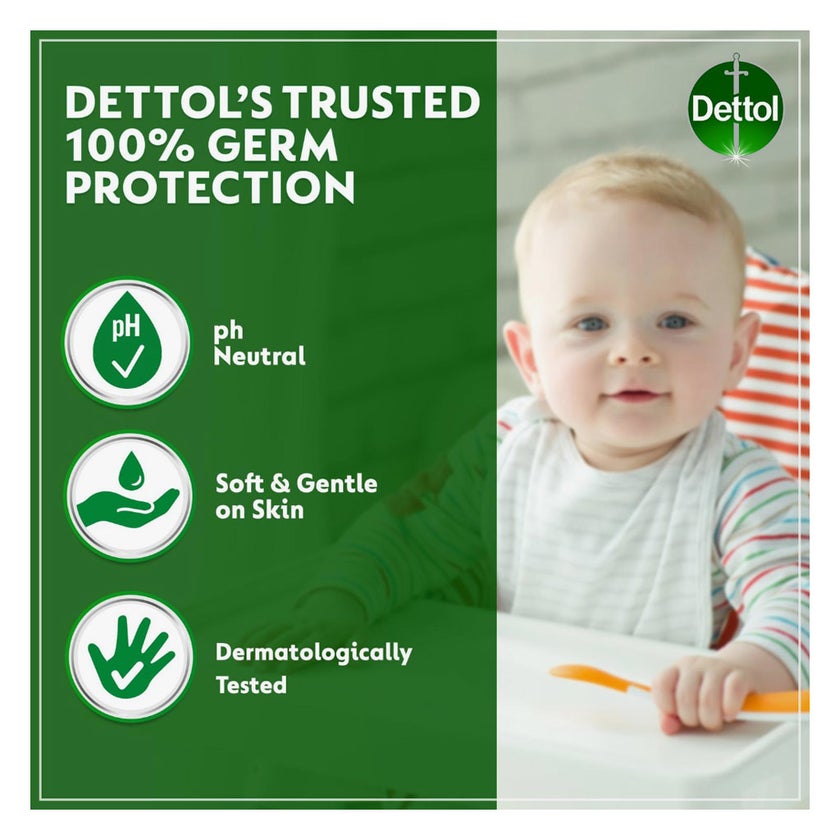 Dettol Skincare Anti-Bacterial Wipes, Pack of 10's