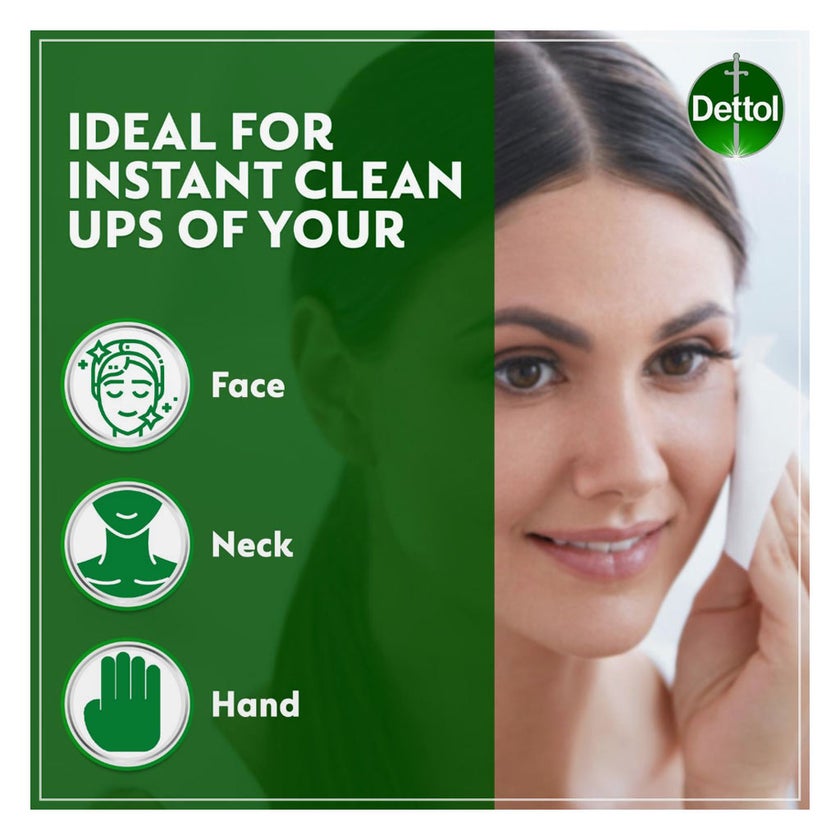 Dettol Skincare Anti-Bacterial Wipes, Pack of 10's