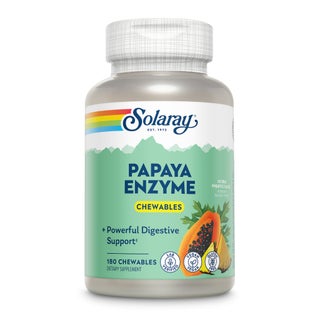 Solaray Papaya Enzyme Chewable Tablets For Digestive Support, Pack of 180's