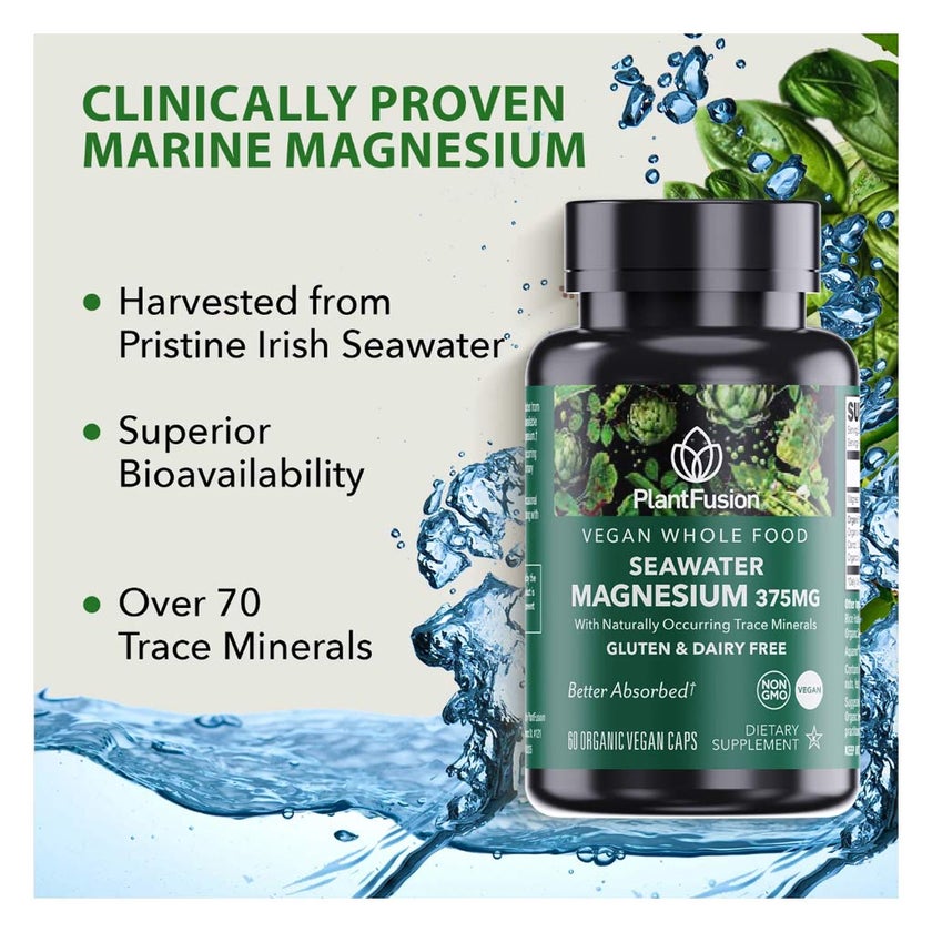 Plant Fusion Seawater Magnesium Capsules, Pack of 60's