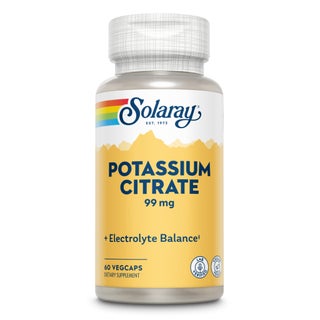 Solaray Potassium Citrate 99mg Veg Capsules For Electrolyte Balance, Pack of 60's