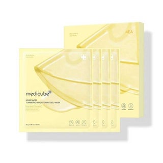 Medicube Kojic Acid Turmeric Brightening Gel Face Sheet Mask, Pack of 4's
