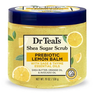 Dr Teal's Shea Sugar Prebiotic Lemon Balm Body Scrub 538g