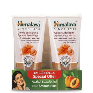Himalaya Gentle Exfoliating Apricot Face Wash 150ml, Pack of 2