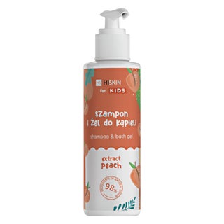 Hiskin Gel Peach Shampoo & Bath For Kids 280ml