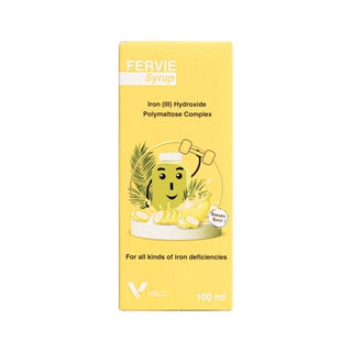 Vieco Fervie Banana Flavored Syrup For Kids & Adults 100ml