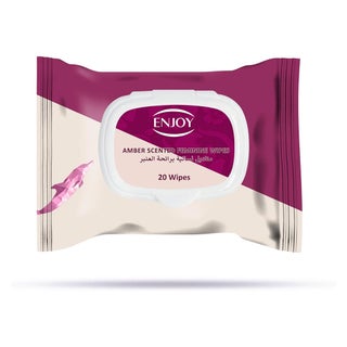 Enjoy Amber Scented Feminine Wipes, Pack of 20's