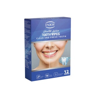 Enjoy Tooth Wipes For Clean & Fresh Teeth, Pack of 12's
