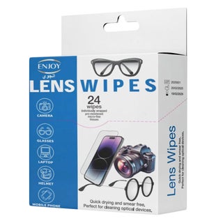 Enjoy Lens Cleaning Wipes, Pack of 24's