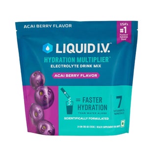 Liquid I.V. Hydration Multiplier Electrolyte Drink Mix - Acai Berry Flavor, Pack of 24's
