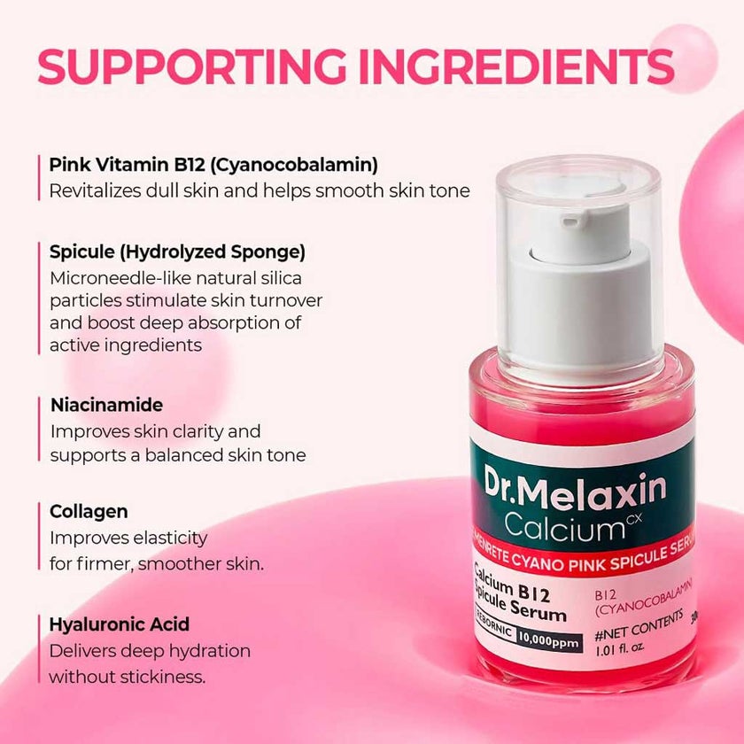 Dr. Melaxin Cemenrete Calcium Cyano Pink Spicule Serum 30ml