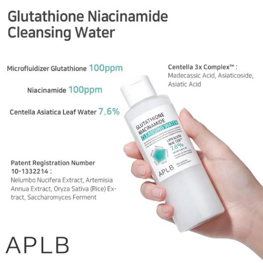 APLB Glutathione Niacinamide Cleansing Water 160ml
