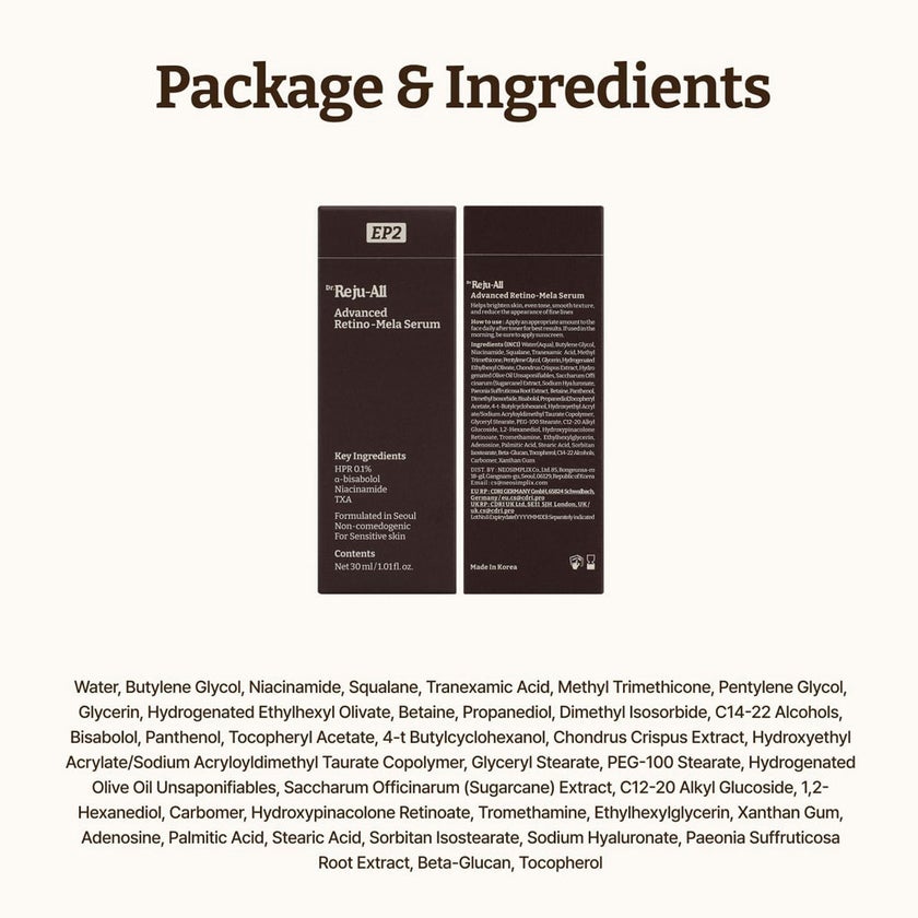 Dr. Reju-All EP2 Advanced Retino-Mela Serum 30ml