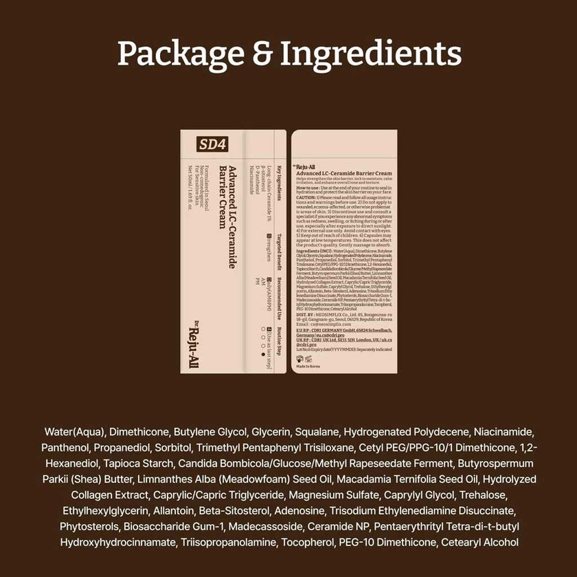 Dr. Reju-All SD4 Advanced Long-chain Ceramide Barrier Cream 50ml