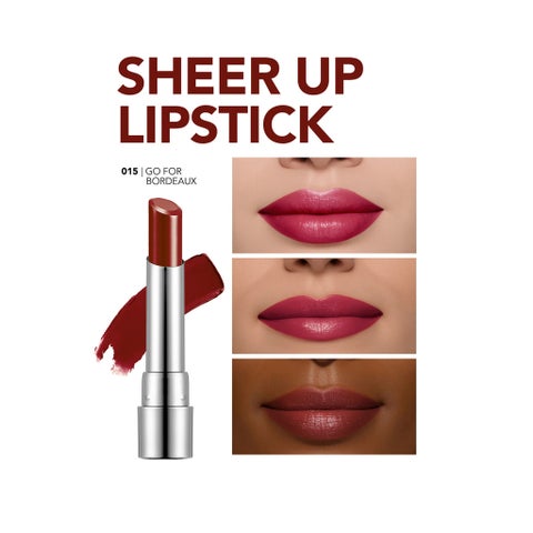 Flormar New Sheer Up Lipstick 3g - Go For Bordeaux/015