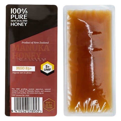 100% Pure New Zealand Manuka Honey UMF5+ MGO83+ Sachet 10g, Pack of 5's