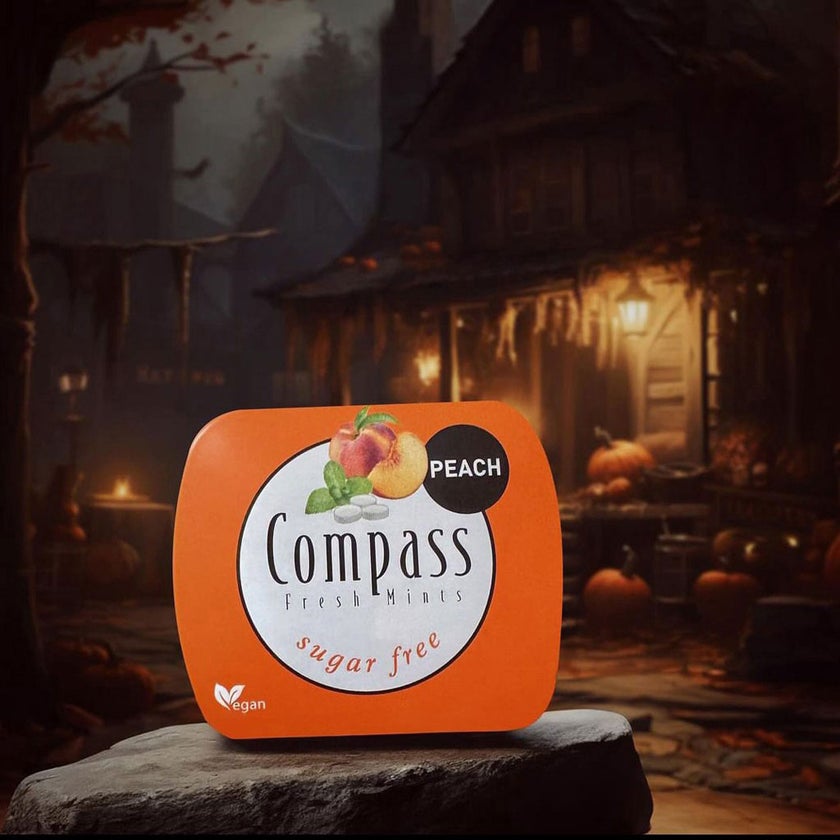 Compass Classic Sugar Free Peach Mints 14g