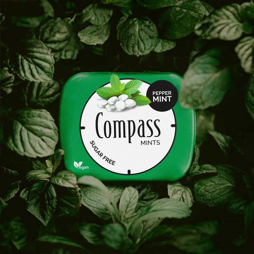 Compass Classic Sugar Free Peppermint Mints 14g