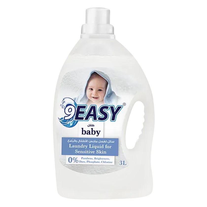 9Easy Sensitive Baby Skin Laundry Liquid 3L