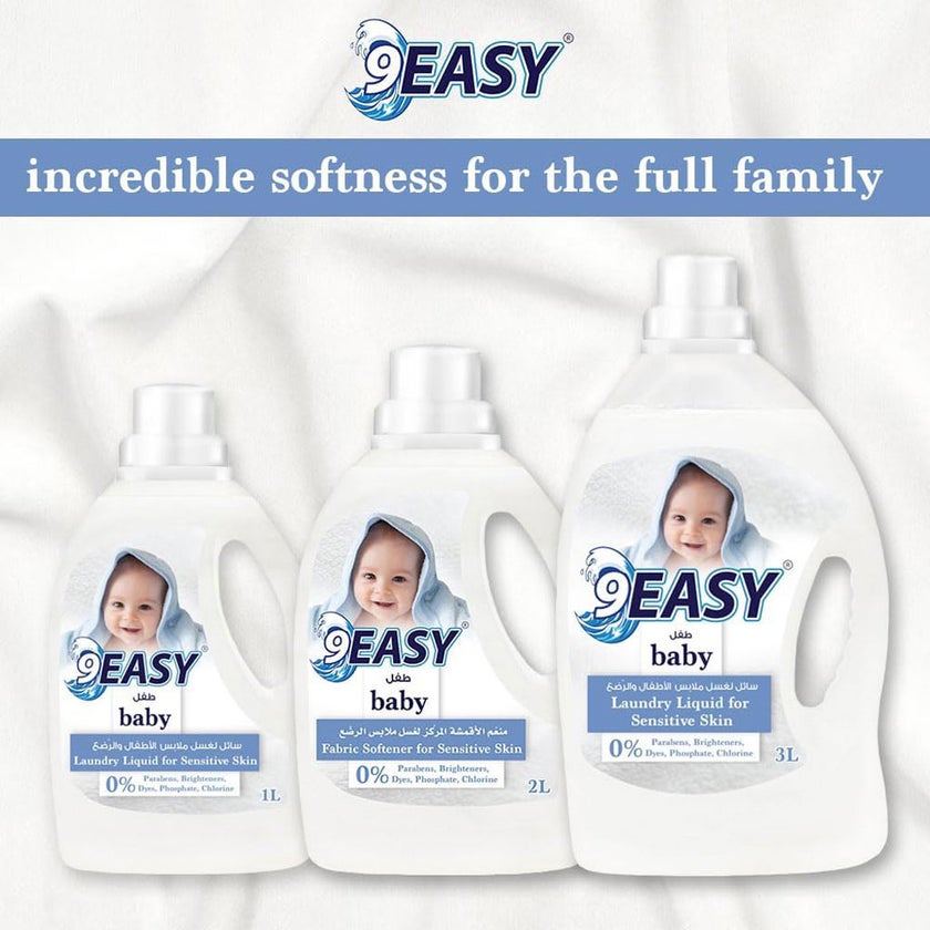 9Easy Sensitive Baby Skin Laundry Liquid 3L