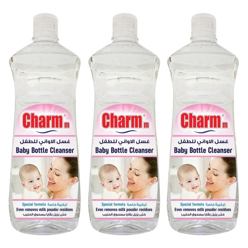 Charmm Baby Bottle and Toy Cleanser 750ml, Pack of 3's