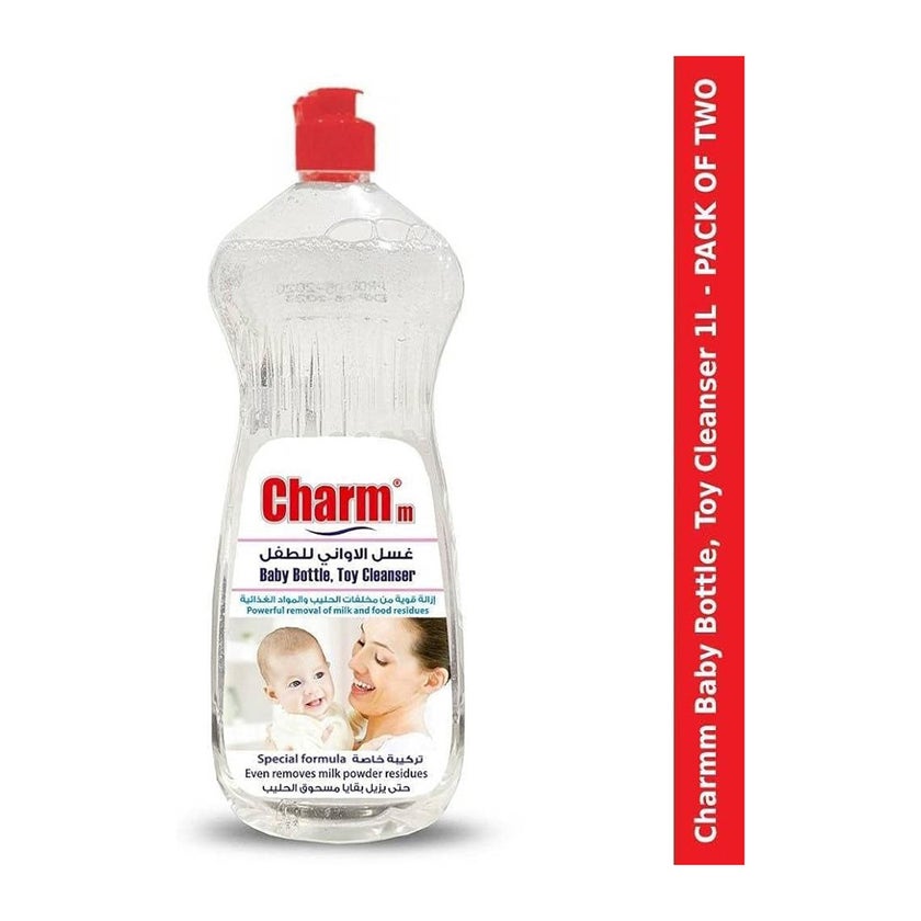 Charmm Baby Bottle and Toy Cleanser 1L, Pack of 2's